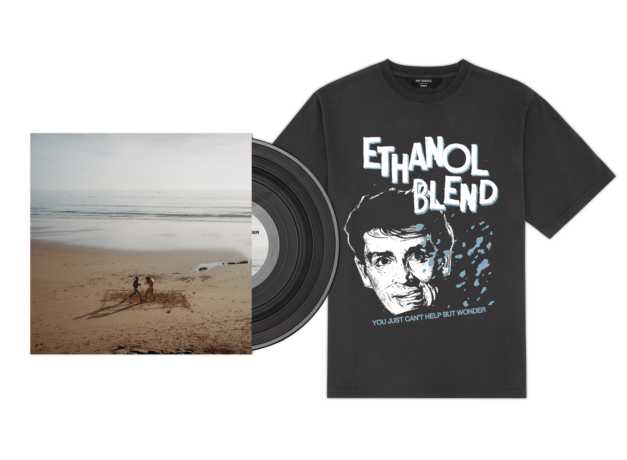 Ethanol Blend 'Can't Help But Wonder' Vinyl Tee Bundle PREORDER